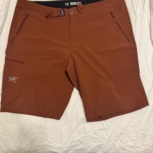 Arc'teryx Rust Red Outdoor Shorts